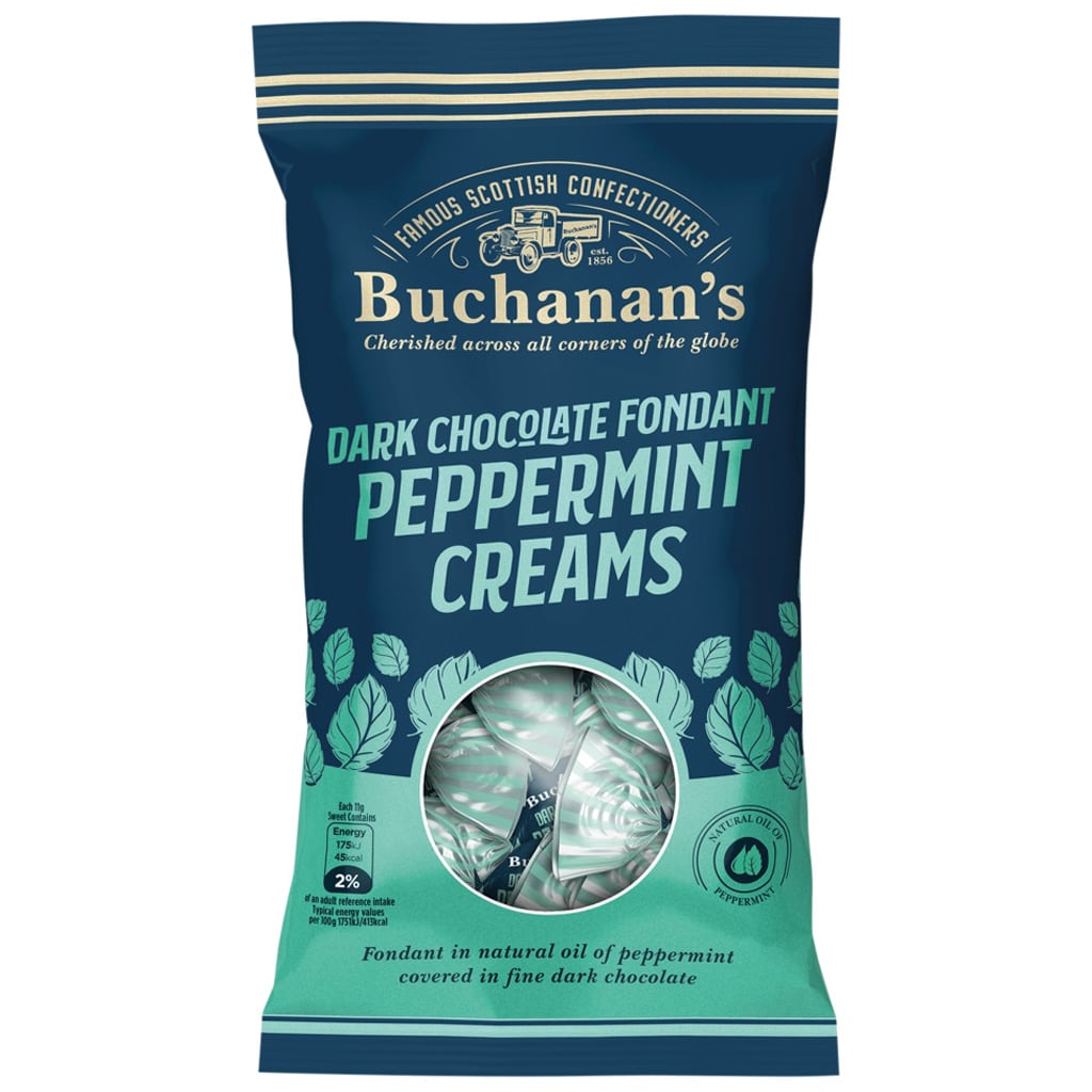 Buchanan's Dark Chocolate Fondant Peppermint Creams (120g) - Sweet Genie
