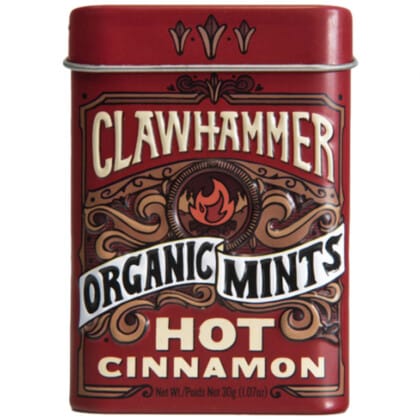 Clawhammer Organic Mints Hot Cinnamon (30g)