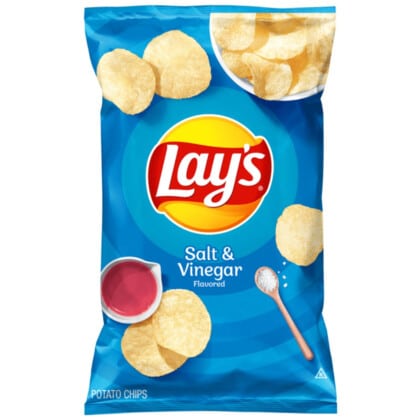 Lay's Salt & Vinegar Potato Chips (184g)