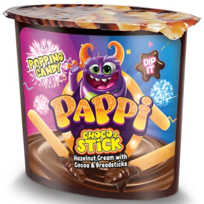 Pappi Sticks & Hazelnut Cream with Popping Candy (55g)
