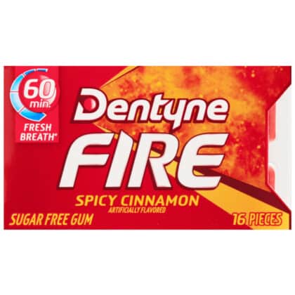 Dentyne Fire Spicy Cinnamon Sugar Free Chewing Gum (16pc)